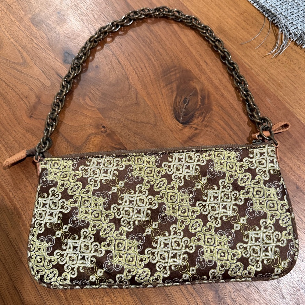 J crew night party purse green and brown. Cottegecore coquette - Picture 2 of 4